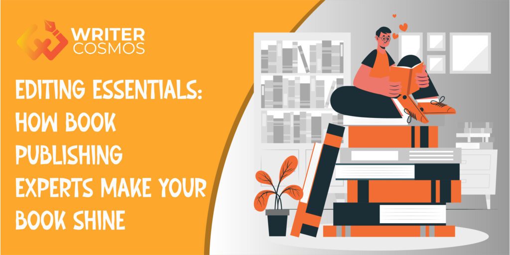 Editing Essentials: How Book Publishing Experts Make Your Book Shine Editing Essentials: How Book Publishing Experts Make Your Book Shine Imagine pouring your heart and soul into writing a book. You’ve crafted your story, developed your characters, and now you’re eager to share it with the world. But before you hit publish, there’s a crucial step: editing. Just like a sculptor refines a piece of marble, editing transforms your raw manuscript into a polished masterpiece. This is where book publishing experts, also known as editors, come in. They possess the keen eye and skilled hand to enhance your manuscript, making your story shine brighter. This guide explores the three main editing stages – developmental, copyediting, and proofreading – helping you understand how each contributes to a professional final product. The Three Stages of Editing Think of editing as a three-part journey, each stage building upon the last. Let’s delve into these stages: A. Developmental Editing Think of developmental editing as the foundation for your book. It looks at the big picture – your story’s structure, plot, character development, and overall flow. They’ll help you identify areas for improvement, such as: Strengthening character motivations: Does your protagonist have a clear goal, and are their actions believable? Tightening plot pacing: Does the story move at a steady, engaging rhythm? Ensuring a clear and consistent storyline: Does your plot have any logical gaps or inconsistencies? A developmental editor, your expert guide, will help strengthen your story’s core. They might suggest ways to deepen character motivations, tighten plot pacing for suspense, or ensure a satisfying resolution. Their focus is on making your story resonate with readers. For example, if a scene feels clunky, a developmental editor might suggest restructuring it for a smoother flow. Or, if a character’s actions seem out of place, they might recommend revising their motivations to ensure consistency. This stage is all about making your story the best it can be. By offering insightful suggestions, a developmental editor empowers you to take your story to the next level. B. Copyediting Once your story’s foundation is solid, it’s time for copyediting. Here, the focus shifts to the language itself – sentence structure, grammar, word choice, and consistency. A skilled copyeditor ensures your writing is: Clear and concise: Does your writing effectively convey your message without unnecessary wordiness? Grammatically correct: Are your sentences free of errors in punctuation, subject-verb agreement, and verb tense? Error-free: Are there any typos or spelling mistakes lurking in your manuscript? A copyeditor, your language maestro, ensures your writing is clear, concise, and error-free. They’ll catch and correct things like comma splices, subject-verb agreement issues, or awkward phrasing. They’ll also ensure consistency in terminology and style throughout your book. Imagine a sentence that reads, “John walked quickly, his heart pounding in his chest, as he raced towards the mysterious mansion.” A copyeditor might suggest, “John sprinted, heart hammering, towards the looming mansion.” This keeps the meaning while using strong verbs and imagery for a more impactful read. A meticulous copyeditor polishes your writing, ensuring a professional and error-free final product. C. Proofreading Proofreading is the final polish before your book goes out into the world. Think of it like catching those last specks of dust before displaying your masterpiece. They ensure your book is: Typo-free: Are there any stray letters or missing words? Punctuation-perfect: Are commas, semicolons, and periods all in the right places? Formatted consistently: Does your book adhere to industry standards for font size, line spacing, and margins? A proofreader, your painstaking guardian, accurately scans your manuscript for typos, punctuation errors, and any formatting mistakes that might have slipped through. They’ll ensure your book is presented professionally, free from any distractions that could distract readers from the story. For example, a proofreader might catch a missing hyphen in a compound adjective, a typo in a character’s name, or an inconsistent font size. Their keen eye guarantees a professional final product that reflects the quality of your writing. A thorough proofreading guarantees a polished final product, free of any last-minute errors that could distract your readers. Finding the Right Editor for You Now that you know the different types of editing, let’s explore finding the right editor, aka book publishing experts. There are two main options: freelance editors who work independently or in-house editors (book publishing experts) employed by publishing companies. Both offer valuable expertise. Freelance Editors: Freelance editors can provide flexibility and cater to specific needs. Online directories, author communities, and recommendations from fellow writers can help you find qualified freelancers. Consider factors like experience with your genre, budget, and editing style when selecting a freelancer. In-House Editors at Publishing Companies: In-house editors, on the other hand, offer the experience and resources of a publishing company. However, working with them often requires navigating the traditional publishing process. Here are some tips for finding the perfect editor: Online Directories: Several online directories list freelance editors, allowing you to browse profiles and compare rates. Recommendations: Seek recommendations from fellow authors or writing communities. Clear Communication: Once you’ve chosen an editor, clearly communicate your expectations and goals for editing. Remember, a good editor-author relationship is key to a successful edit. The key is clear communication, regardless of your choice. Discuss your expectations, budget, and any specific areas where you need help. A good editor will become your partner, offering valuable insights while respecting your vision. The Editing Process: What to Expect The editing process typically follows a basic workflow: Initial Communication: Discuss your manuscript and editing needs with your chosen editor. Providing the Manuscript: Share your manuscript electronically in your editor’s preferred format. Receiving Feedback: The editor will analyze your manuscript and provide detailed feedback with suggestions for improvement. Revisions: Based on the feedback, you’ll revise your manuscript, incorporating the editor’s suggestions while staying true to your vision. Open communication is key here. Ask questions, discuss suggested revisions, and ensure you understand the reasoning behind them. While being receptive to feedback is important, remember it’s your story. Be prepared to collaborate while staying true to your vision. The editing process should be an enriching experience that takes your book to the next level. Common Editing Myths Debunked: Myth #1 Editing Makes My Book Sound Generic Reality: A good editor actually helps you find your unique voice. They’ll highlight areas where your writing shines and suggest ways to strengthen it. Editing isn’t about turning your story into a cookie-cutter template. It’s about removing any clutter or inconsistencies that might distract readers from your true voice and message. A skilled editor acts as a guide, helping you refine your writing style while ensuring clarity and impact. Myth #2 Editing is Only for Fixing Typos Reality: Editing goes far beyond catching typos and grammatical errors. It’s a multi-layered process that tackles different aspects of your writing. Developmental editing focuses on the big picture, like strengthening your plot, character development, and overall flow. Copyediting ensures your sentences are clear, concise, and grammatically sound. Proofreading, the final step, catches typos, punctuation mistakes, and formatting inconsistencies. Each stage plays a crucial role in transforming your manuscript into a polished, professional book. Myth #3 I Can Edit My Own Book Well Enough Reality: While self-editing is a valuable first step, there’s a limit to how effectively you can edit your own work. Having spent so much time with your manuscript, you might miss areas that need improvement. A fresh perspective from a professional editor can be invaluable. They can identify repetitive phrases, awkward sentence structures, or inconsistencies you might overlook. Additionally, editors have a keen eye for detail and can catch those pesky typos or formatting errors that easily slip by during self-editing. Myth #4 Editing is Too Expensive Reality: Editing is an investment in your book’s success, and there are options to fit various budgets. Consider self-editing as a starting point to identify areas for improvement before working with a professional. There are also online grammar checkers and style guides that can help with basic editing. Additionally, many editors offer tiered service packages, allowing you to choose the level of editing that aligns with your needs and budget. Remember, even a basic level of editing can significantly improve the quality of your book. Myth #5 Editing Takes Away My Creative Control Reality: A good editor acts as a collaborator, not a dictator. They offer suggestions and feedback, but the final decision about your story always remains yours. The editing process should be a conversation where you discuss their recommendations and decide how to incorporate them into your vision. While being open to feedback is important, don’t hesitate to speak up if you disagree with a suggestion. Ultimately, editing aims to enhance your story, not rewrite it. You’ll maintain complete creative control while benefiting from the editor’s expertise, resulting in a book you can be truly proud of. Wrapping It Up! Editing is essential in transforming your manuscript into a professional, polished book. Each editing stage plays a crucial role in achieving that goal. From laying the story’s foundation to ensuring clear writing and a flawless final product, editing elevates your book. By working with book publishing experts – editors – you can take your story from good to great, ready to captivate readers. Ready to elevate your manuscript and take your book to the next level? Don’t underestimate the power of professional editing! Here at Global Book House, we have a team of experienced book publishing experts, including developmental editors, copyeditors, and proofreaders. We’re passionate about helping authors like you turn their dreams into published works. Contact us today to learn more about our editing services and how we can help you make your book shine! Bonus Tip Self-Editing Before Working with an Editor Before working with an editor, consider self-editing your manuscript. This can involve: Proofreading for typos and grammatical errors Ensuring consistency in character names, locations, and timelines Asking trusted friends or beta readers for feedback Self-editing can address basic issues, making the professional editor’s job easier and potentially more cost-effective By understanding the editing process and utilizing professional editing services, you’re well on your way to achieving your publishing goals. Remember, a polished manuscript is a key ingredient for a successful book. Happy writing and happy editing!